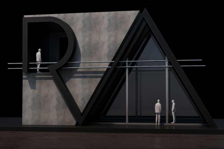 logo 3d atelier R-Art-Architecture